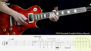 Guns N' Roses - Since I Don't Have You Guitar Solo Lesson With Tab(Slow Tempo)