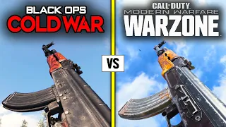 Call of Duty Black Ops COLD WAR vs MODERN WARFARE 2020 — Weapons Comparison