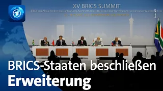 BRICS-Gruppe will sechs neue Mitgliedsländer aufnehmen