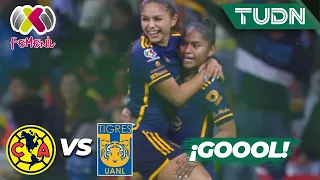 ¡TREMENDO GOLAZO! Joya de Belén Cruz | América 1-2 Tigres | AP2023-J9 | Liga Mx Femenil | TUDN