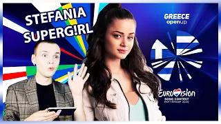 REACTION | "SUPERG!RL" Stefania - GREECE 🇬🇷 Eurovision 2020 | MAXE Eurovision