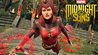 Marvel's Midnight Suns PS5 - Scarlet Witch All Abilities Gameplay Showcase (4K 60FPS)