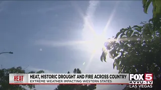 Heat, historic drought and fires across West