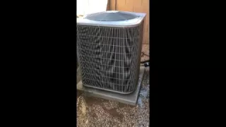 Rinsing your AC Condenser