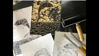 Woodcarving with Olivia O’Connor - Introduction and How To Do Woodblock Carving and Printing.