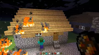 Minecraft - Веселье в деревне (часть 2)