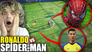 Cristiano RONALDO vs SPİDERMAN FİGHT ! - GERÇEK HAYATTA DRONE KAMERASINA YAKALANDI !! 😱