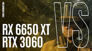 RX 6650 XT VS RTX 3060 - AMD Radeon RX 6650 XT gpu benchmark in 11 GAMES 1080p 1440p 4K