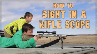 How to sight-in a new rifle scope - Savage Axis in .243 Win caliber