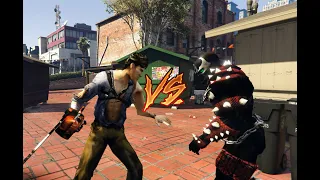 Ash Williams VS Spawn - Epic Battle (GTA 5)