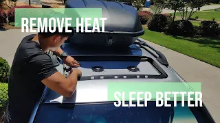 LIVING IN MY CAR: DIY Heat Ventilation System