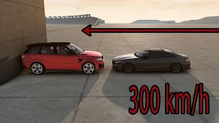 Mercedes Benz S63 AMG Coupe vs Range Rover Sport 300 kmh BeamNG drive