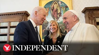 ‘God love ya’, Biden tells Pope Francis after cracking joke