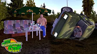 Presente para o BEBÃO e o Doido do Carro VERDE pirou - My Summer Car 2022 #32