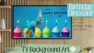 TV Art | Happy Birthday TV Wallpaper| Frame TV Screensaver | Smart TV Background Art | 2 Hours