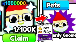 I Hatched NEW EVENT EGGS To Get RAREST NERDY GNOME PET in Roblox Arm Wrestle Simulator..