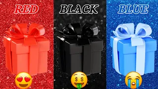 Choose Your Gift...! Red, Black or Blue ❤️🖤💙 How Lucky Are You? 😱 Quiz Myst