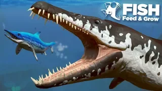 NEW KRONOSAUR EATS THE MOSASAUR!!! - Fish Feed Grow