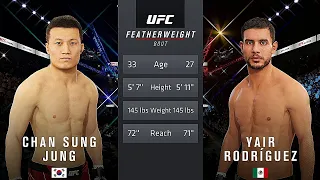 Chan Sung Jung Vs. Yair Rodriguez : UFC 4 Gameplay (Legendary Difficulty) (AI Vs AI) (Xbox One)