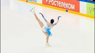 Kamila Valieva Камила Валиева. Разминка перед КП 27.02.2021 Финал Кубка России по фигурному катанию