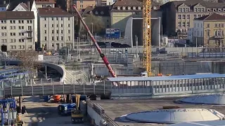 Stuttgart 21: Blick über die Baustelle |08.02.23| #s21 #stuttgart21 #stuttgart21