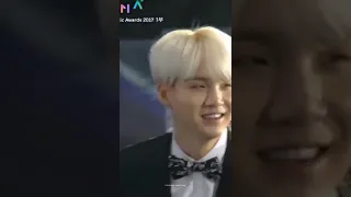 BTS Suga Winning an Award #BTS #Suga #Yoongi #award #trophy #awardsshow