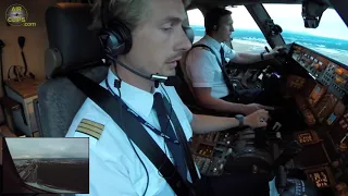 Turning Winds! B777F Cockpit Landing: Lufthansa Cargo Flight Seoul-Frankfurt! [AirClips]