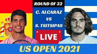 Carlos Alcaraz vs Stefanos Tsitsipas | US OPEN 2021 | 3rd Round | Live Commentary