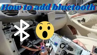 how to add bluetooth for mercedes clk 2003-2006