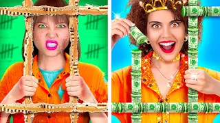 RICH JAIL VS BROKE JAIL || Funny Situations & DIY Ideas by 123 GO! LIVE