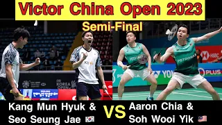 Aaron Chia Soh Wooi Yik defeated current World Champion Seo Seung Jae Kang Min Hyuk #chinaopen2023