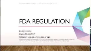 FDA Regulations Webinar