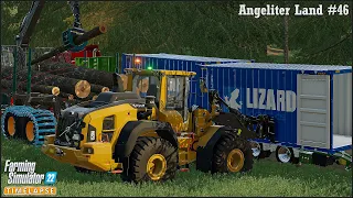 Refilling The BGA. Loading Logs Into Shipping Containers🔹Angeliter Land Ep.46🔹Farming Simulator 22