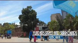 Walk around Flinders Street Melbourne