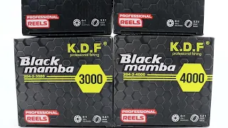 Серия катушек с передним фрикционом KDF Black Mamba