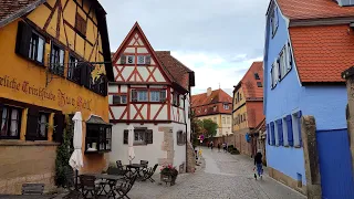 Rothenburg ob der Tauber 2021 GERMANY • Real Time Virtual Walking Tour Ambiance in 4K ASMR