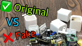 Apple 5W Adapter Original VS Fake Comparison