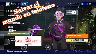 Cómo jugar salvar el mundo en teléfono 📱 (Sin mando ni teclado) | #fortnite