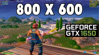 Stretched Resolution 800x600 Fortnite Chapter 5 l GTX 1650 l I5 10400F l Performance Mode l 1080p