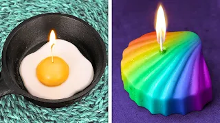 Colorful DIY Candle Ideas To Brighten Your Room || Cheap Home Decor Crafts And Mini DIYs