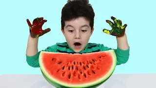 Yusuf Ellerini Yıka! Wash Your Hands-Paints and Watermelon-Fun Kid Video