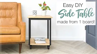 DIY Side Table from 1 Board