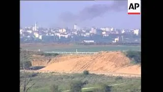 WRAP Troop movements on Gaza-Israeli border, smoke ADDS ground shots