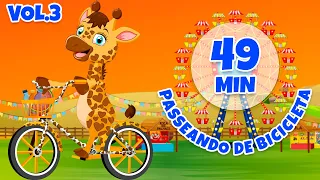 Passeando de Bicicleta Vol. 3 - Giramille 49 min | Desenho Animado Musical