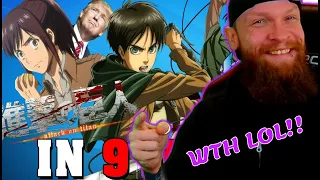 This.. just this... LMAO Attack on Titan 9 min Reaction