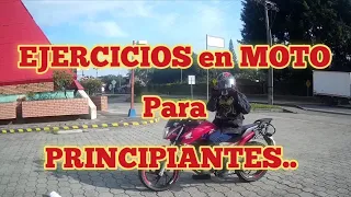 EJERCICIOS en MOTO para PRINCIPIANTES..!!