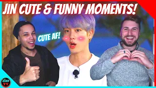 (방턴소년단) BTS JIN CUTE AND FUNNY MOMENTS - REACTION!