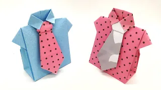 Shirt with Tie Gift Box for Father's Day - 998