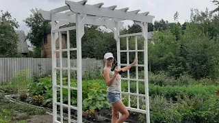 Садовая арка- пергола своими руками.Pergola...Пошаговое изготовление.Сможет каждый