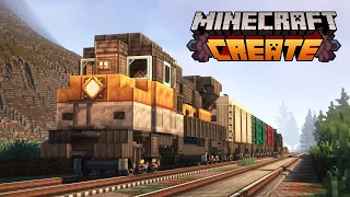 Making a FREIGHT TRAIN with Create Mod | 🚂 Minecraft Tutorial